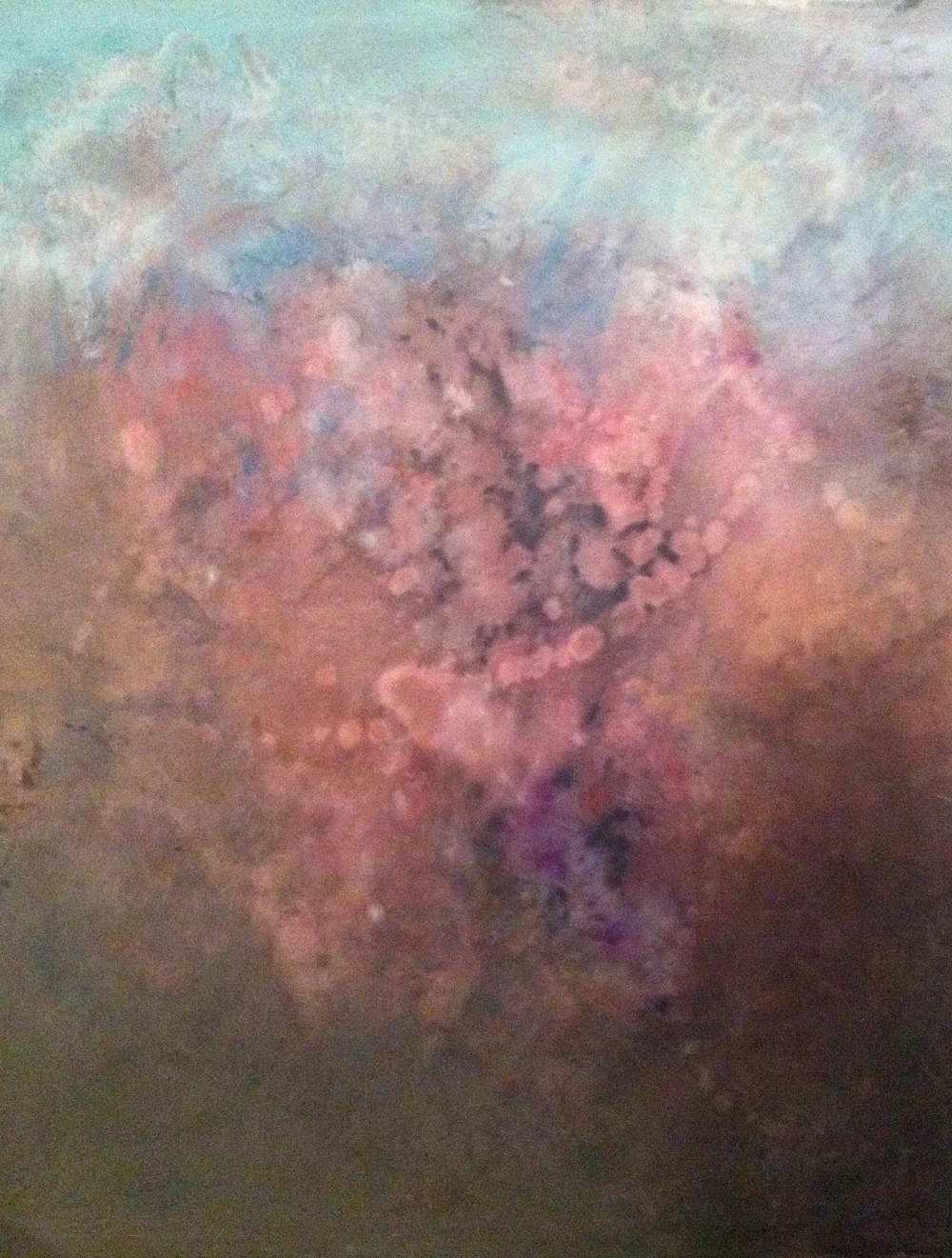 "Water and Light" untitled #11 acrylic on paper 48 inches x 48 inches