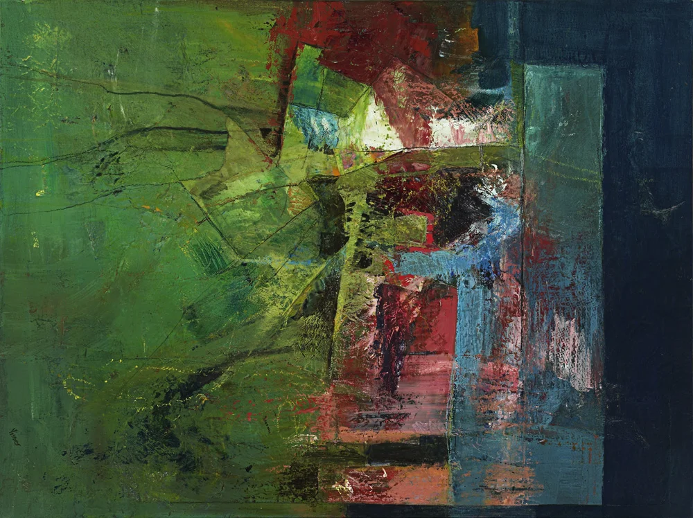"Lay Lines" untitled #2 acrylic on canvas 48 inches x 36 inches