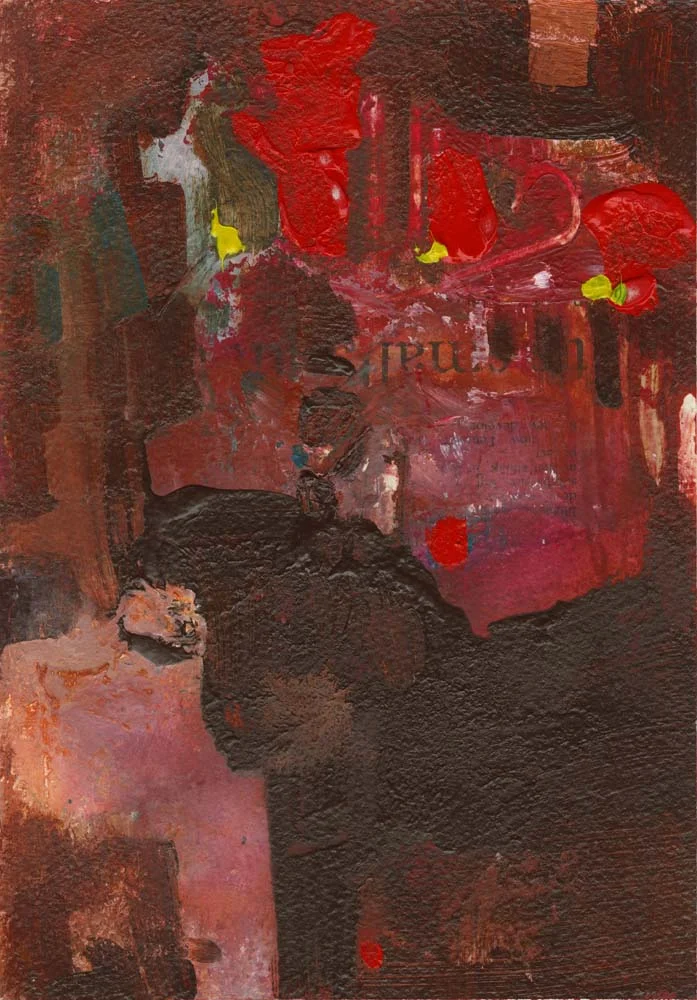 " Querencia " Untitled # 4 Acrylic on Paper 9 inches x 13 inches SOLD