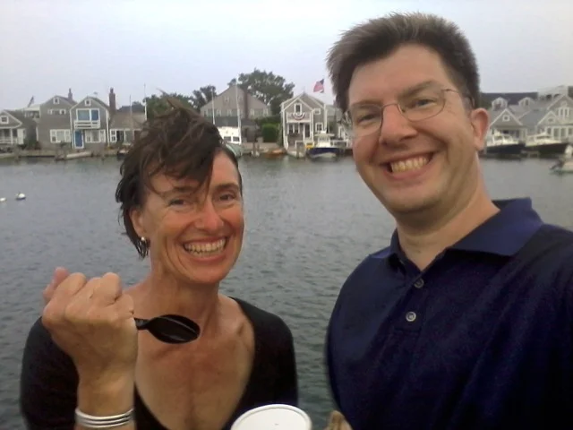 Victory fro-yo in the ferry parking lot! :)