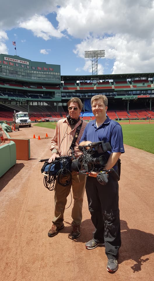 With Frank Coakley at Fenway Park