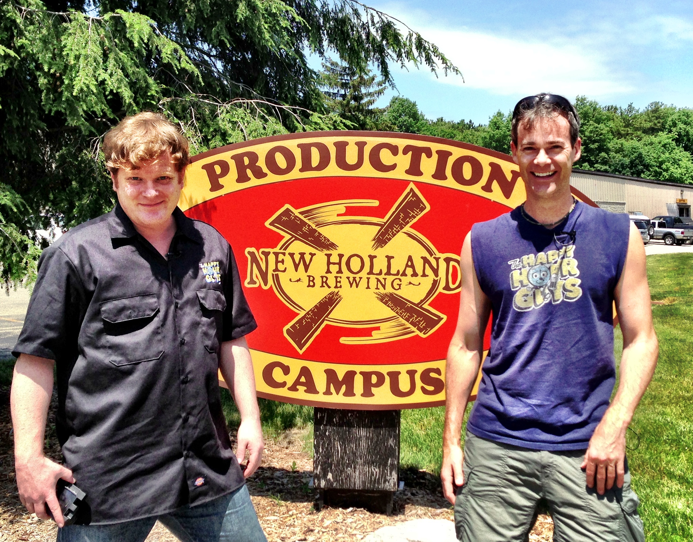 Mark and Jimmy at New Holland Brewing.