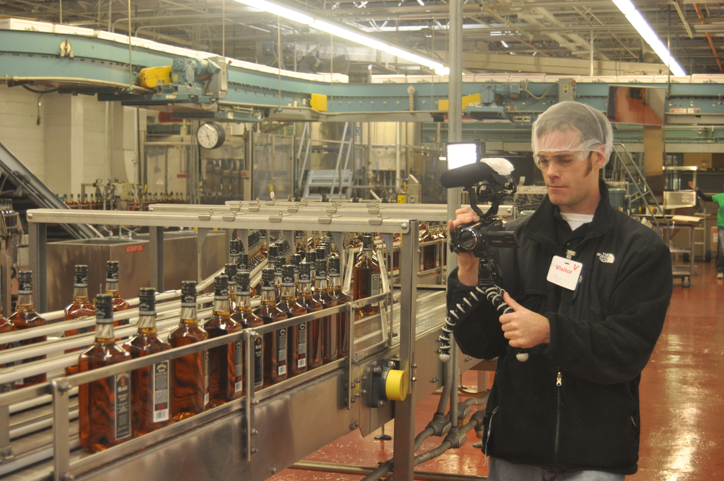 At Jim Beam. The hairnet should have covered sideburns.