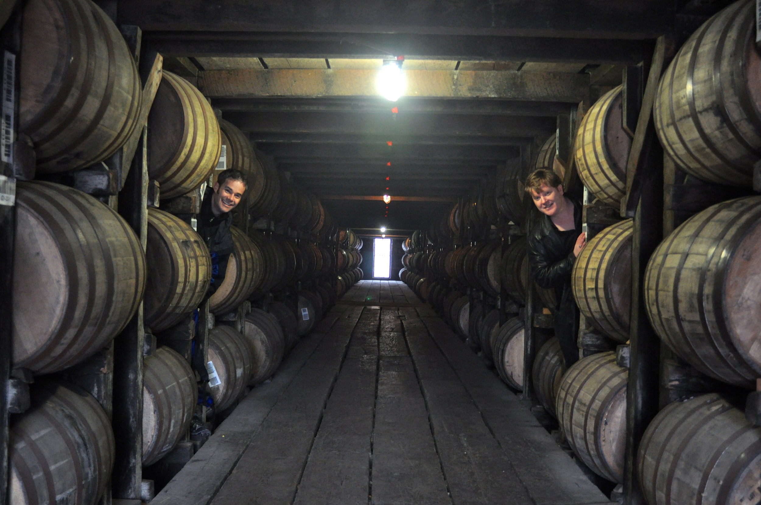 Our new office. Or, bourbon barrels at Buffalo Trace in KY.