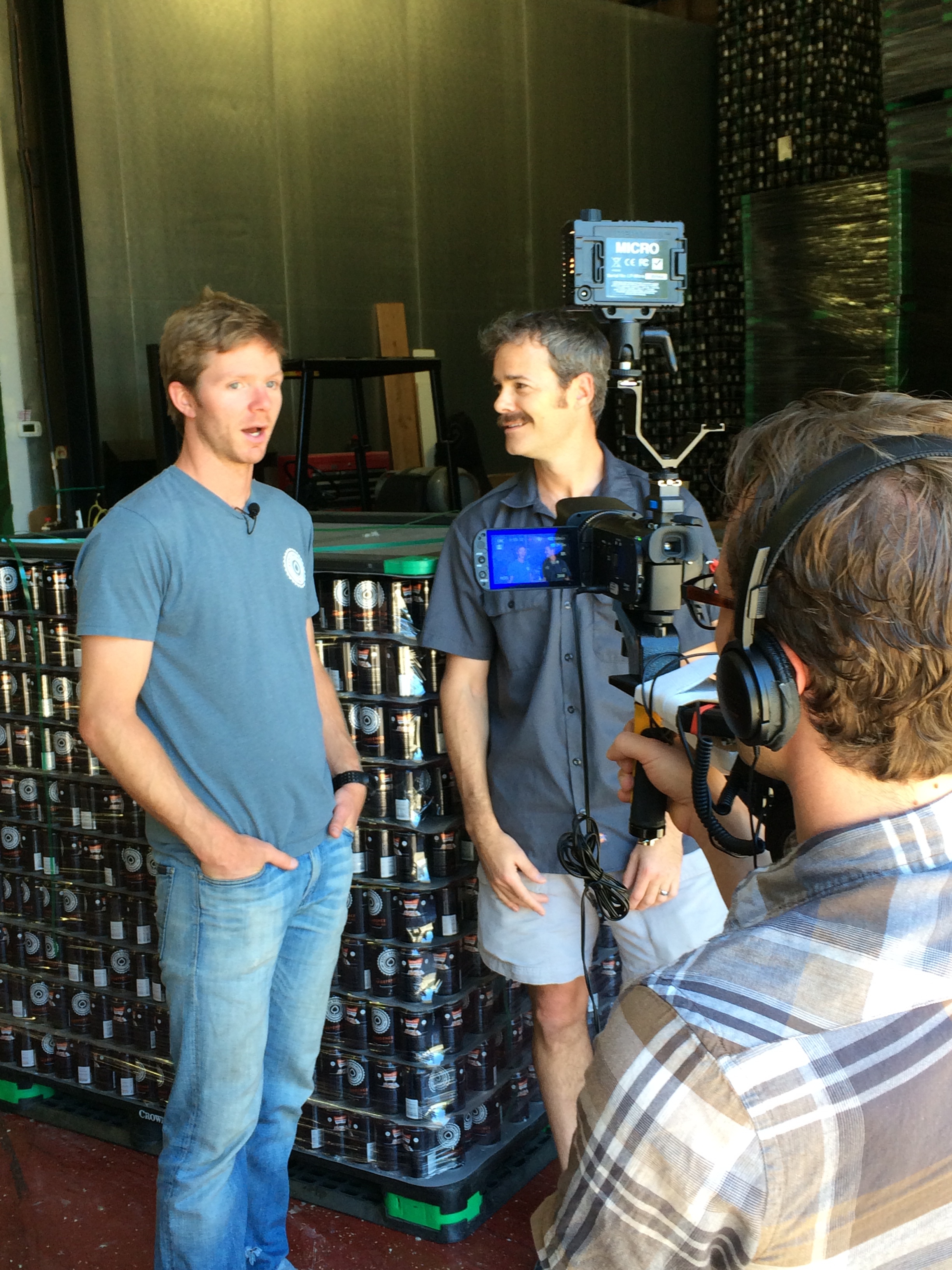 Jimmy and Duncan Clauss (Ben Liebert on camera).