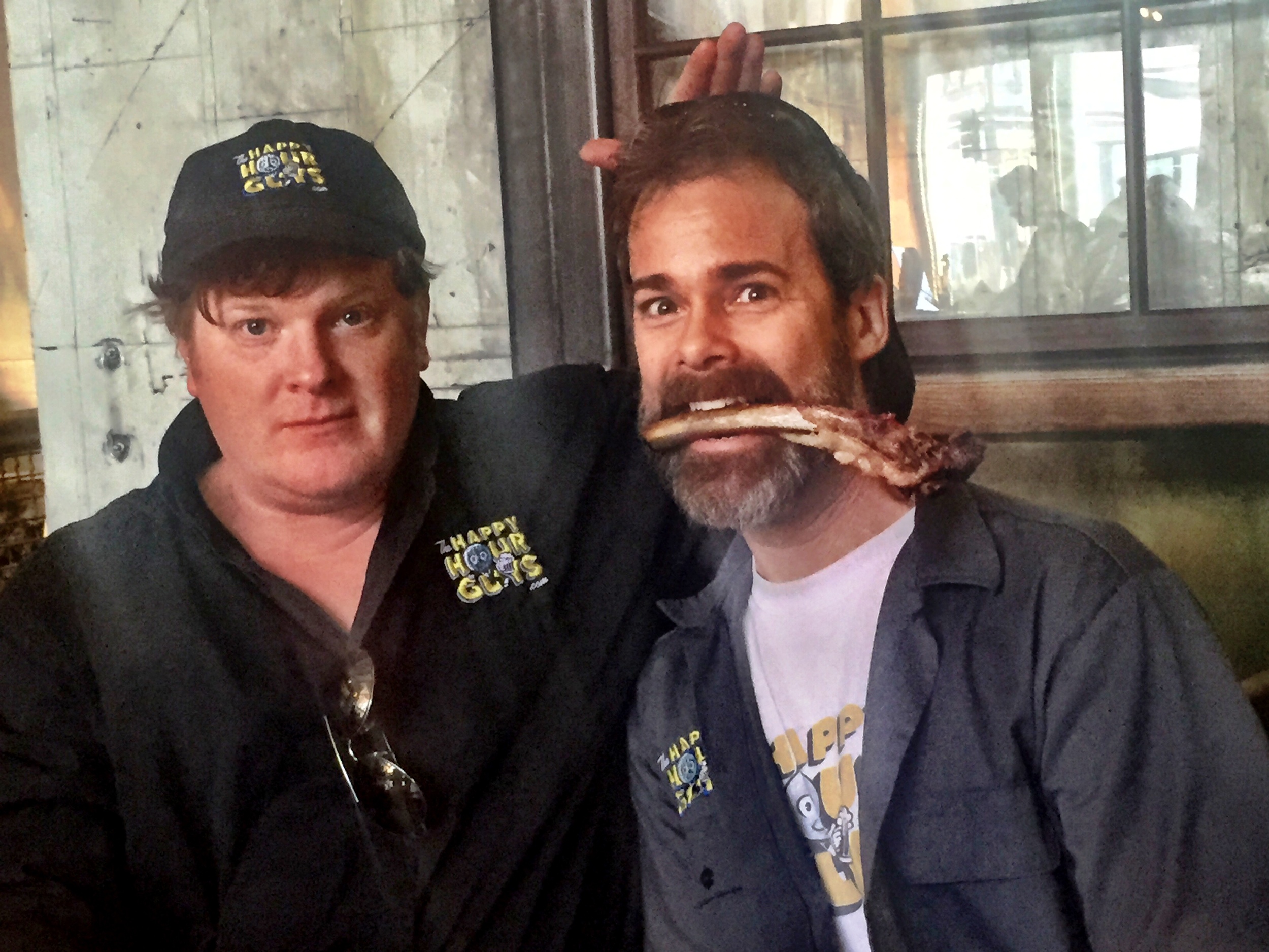 Gnawin' dem bones at SMOKESTACK. I do look a tad dog-like here...
