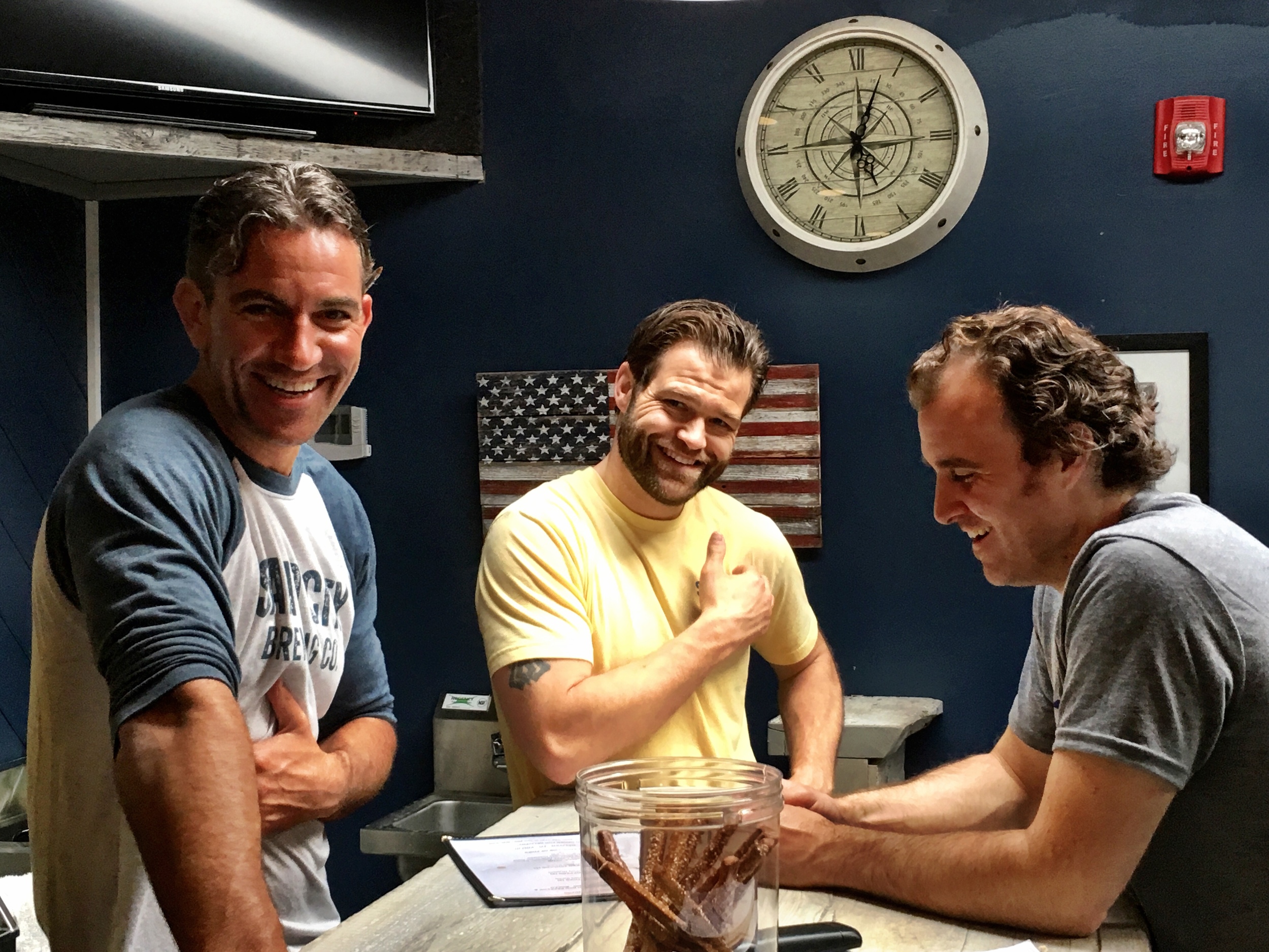 Frank McNally, Kevin Sihler, and Bill Kiernan, Co-Owners of Sand City.