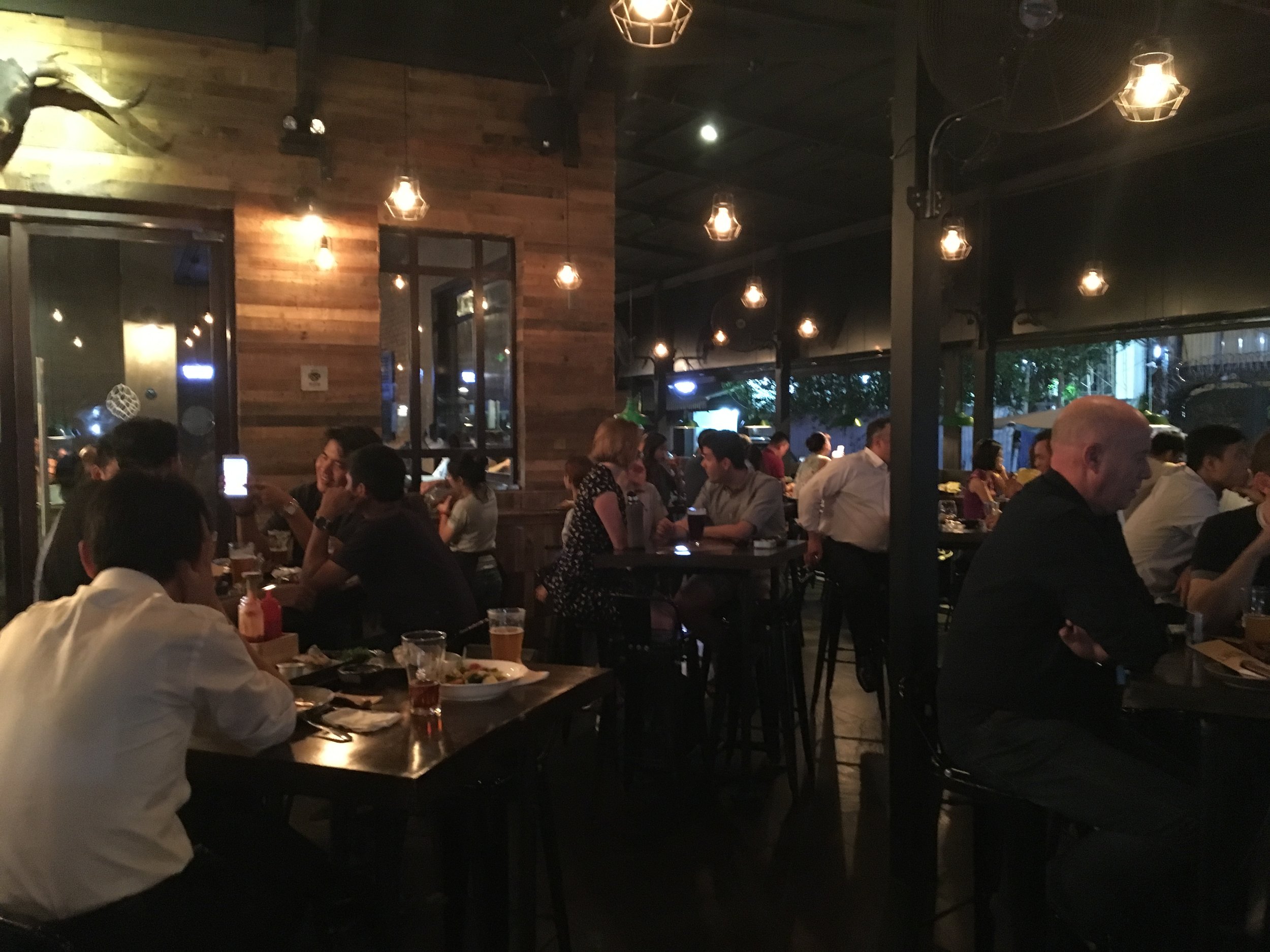 BiaCraft's patrons on a busy Thursday night included many locals.