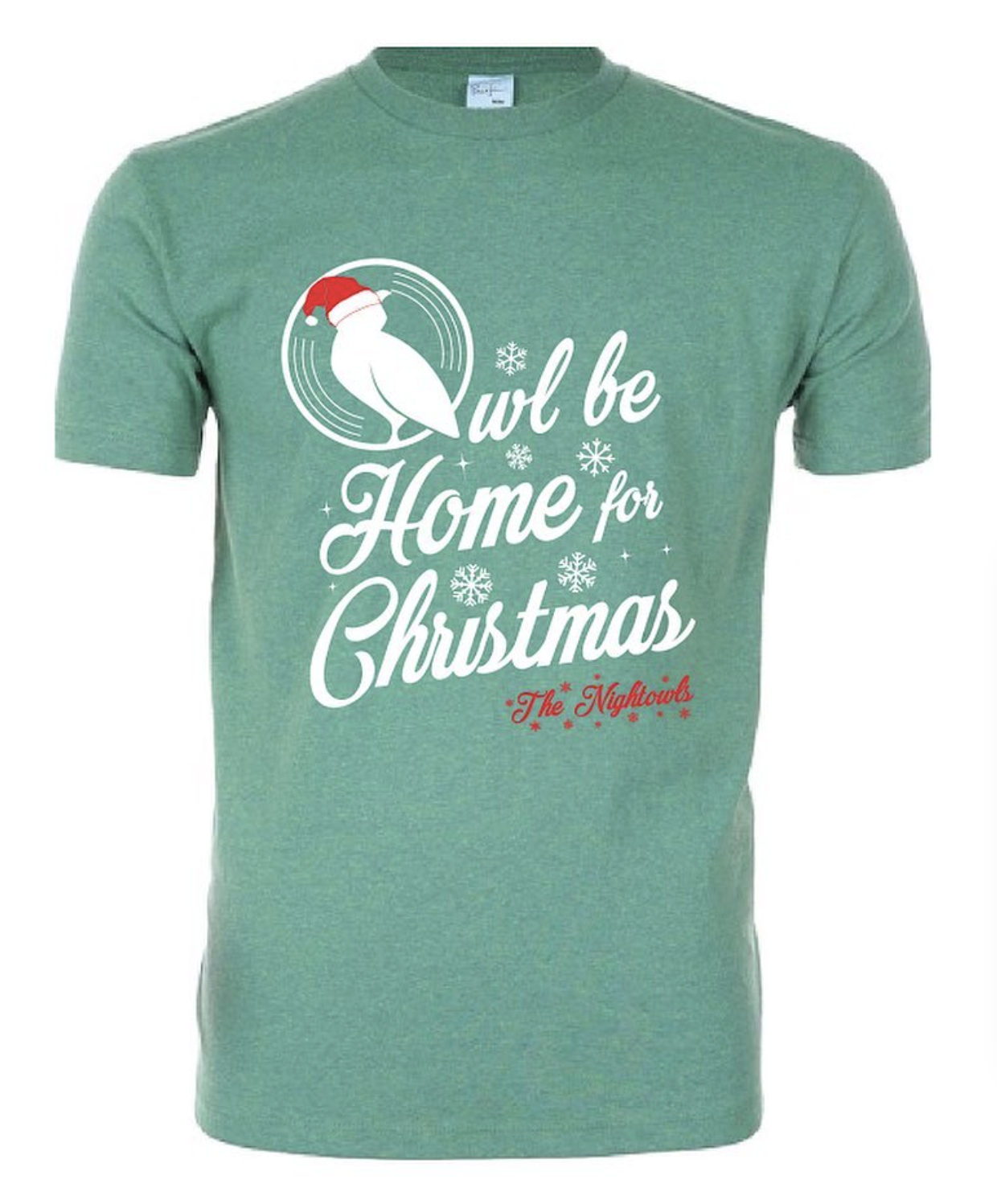 Nightowls Owl Be Home For Christmas Tee
