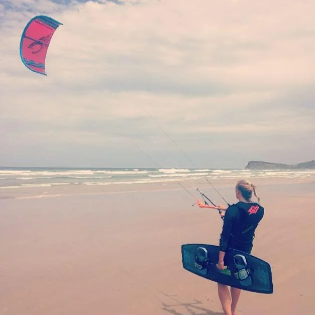 Kite-surfing in Leonard's Head