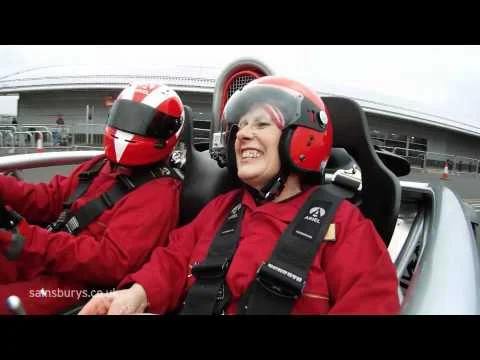 Trifle Trouble At Sainsbury's For Comic Relief 2011 - Brenda Makes A Trifle Whilst In A Racing Car!