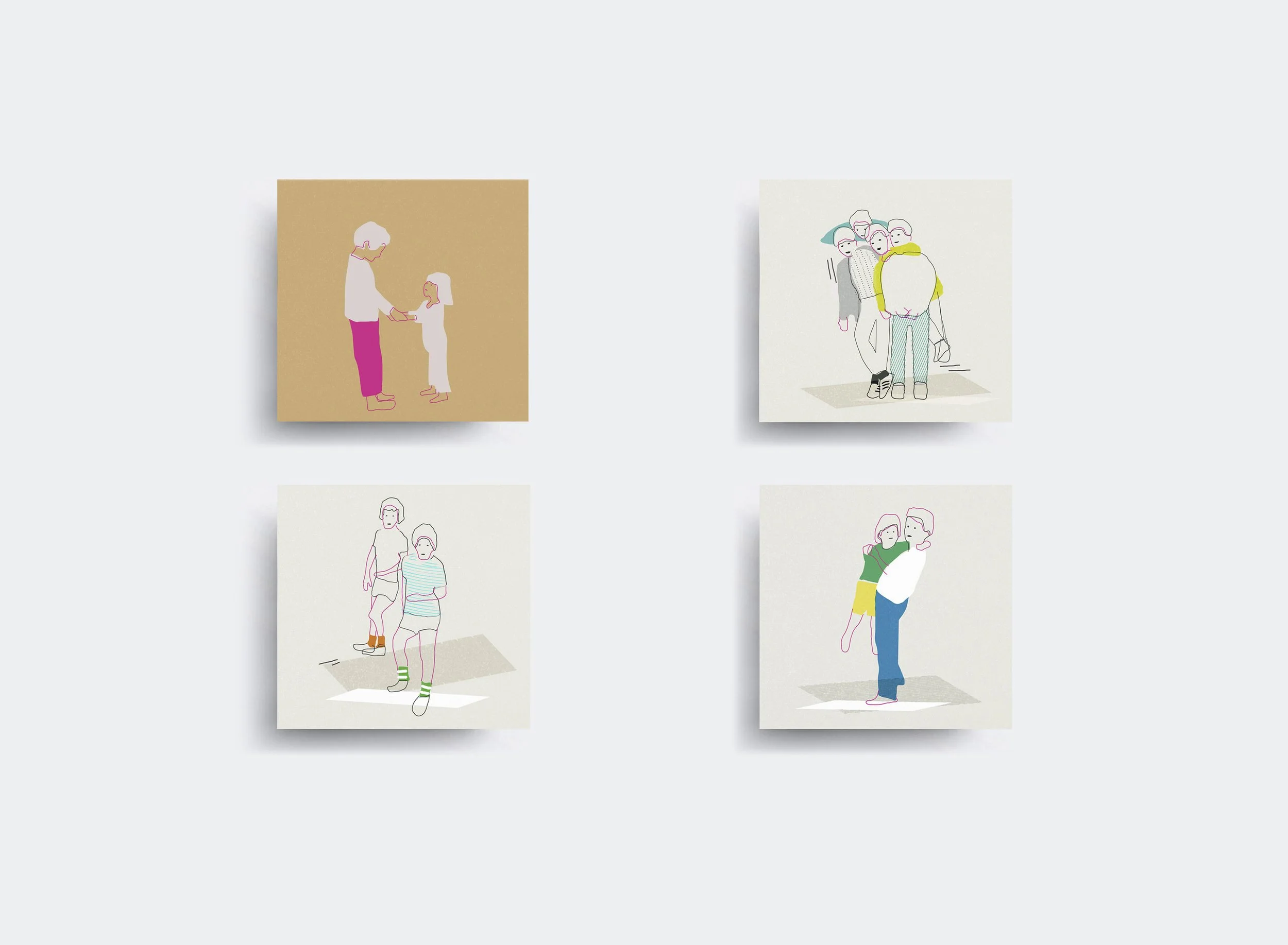  [ Illustrations created from polaroid snapshots from my youth ] 