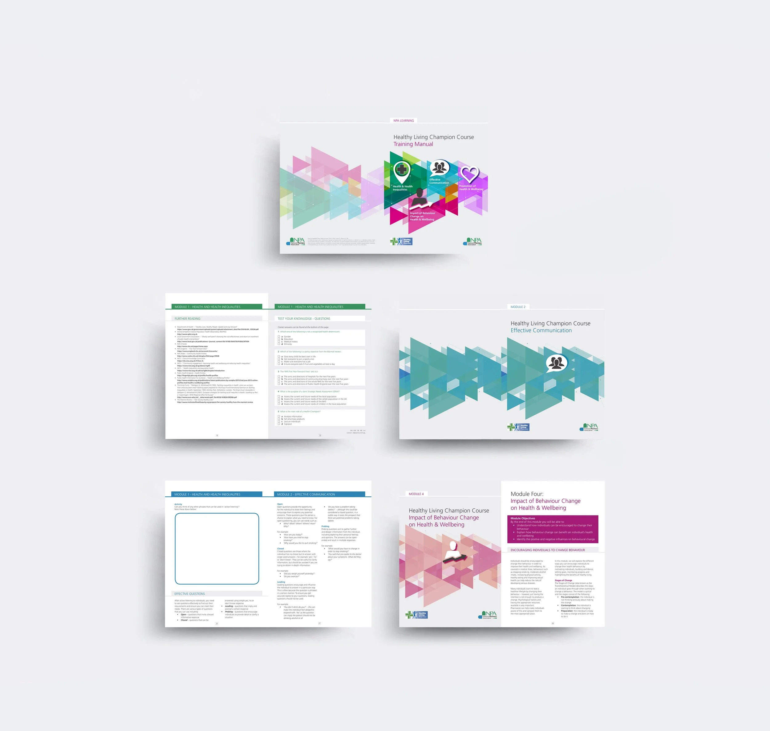  [ Healthy Living Champion 80pp workbook ]   Collaborative project - concept &amp; design      The NPA  