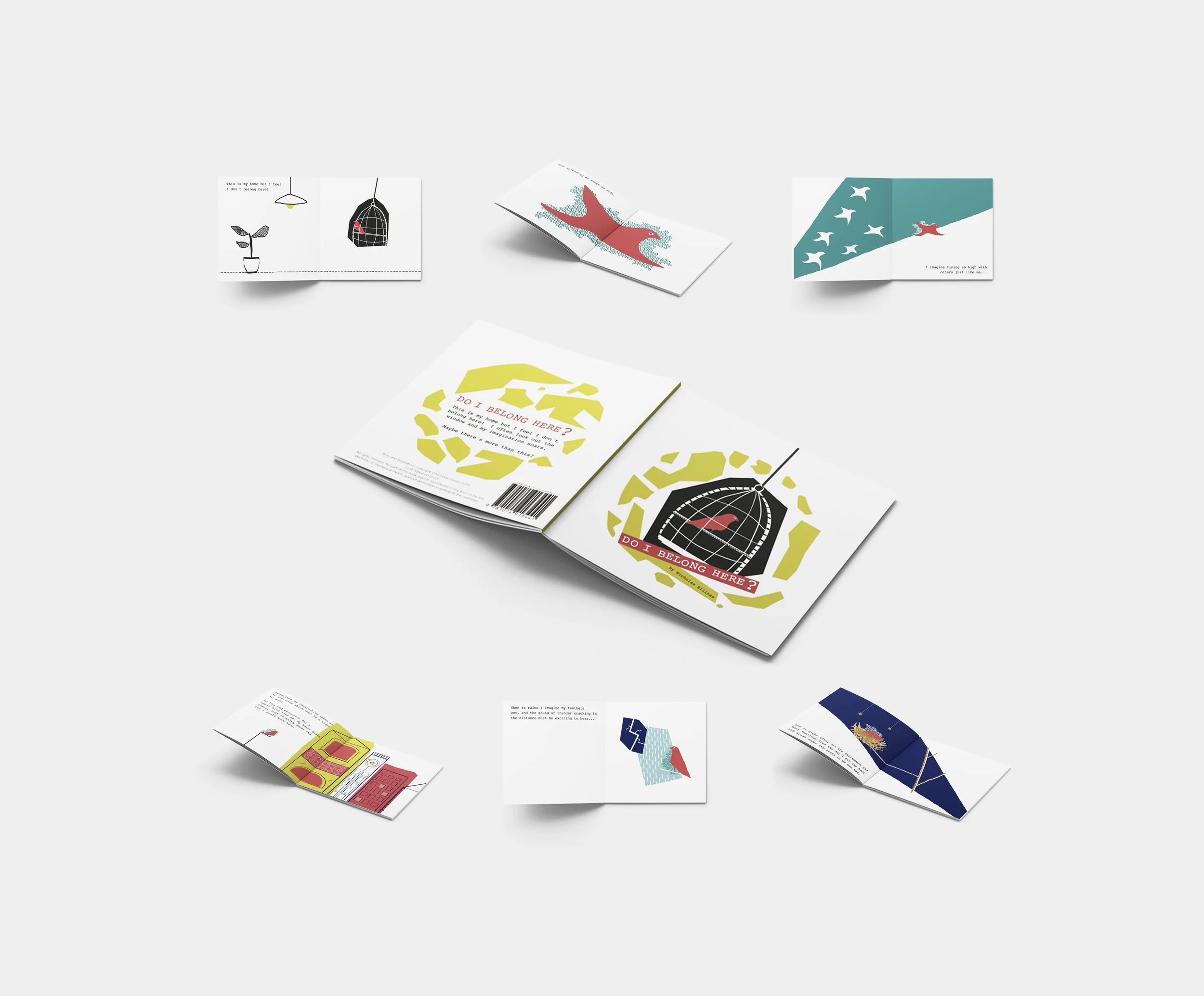  [ Do I belong here? - Sample pages from an Illustrated book created for 0-6 year old.  Available printed and as an eBook on Amazon ] 