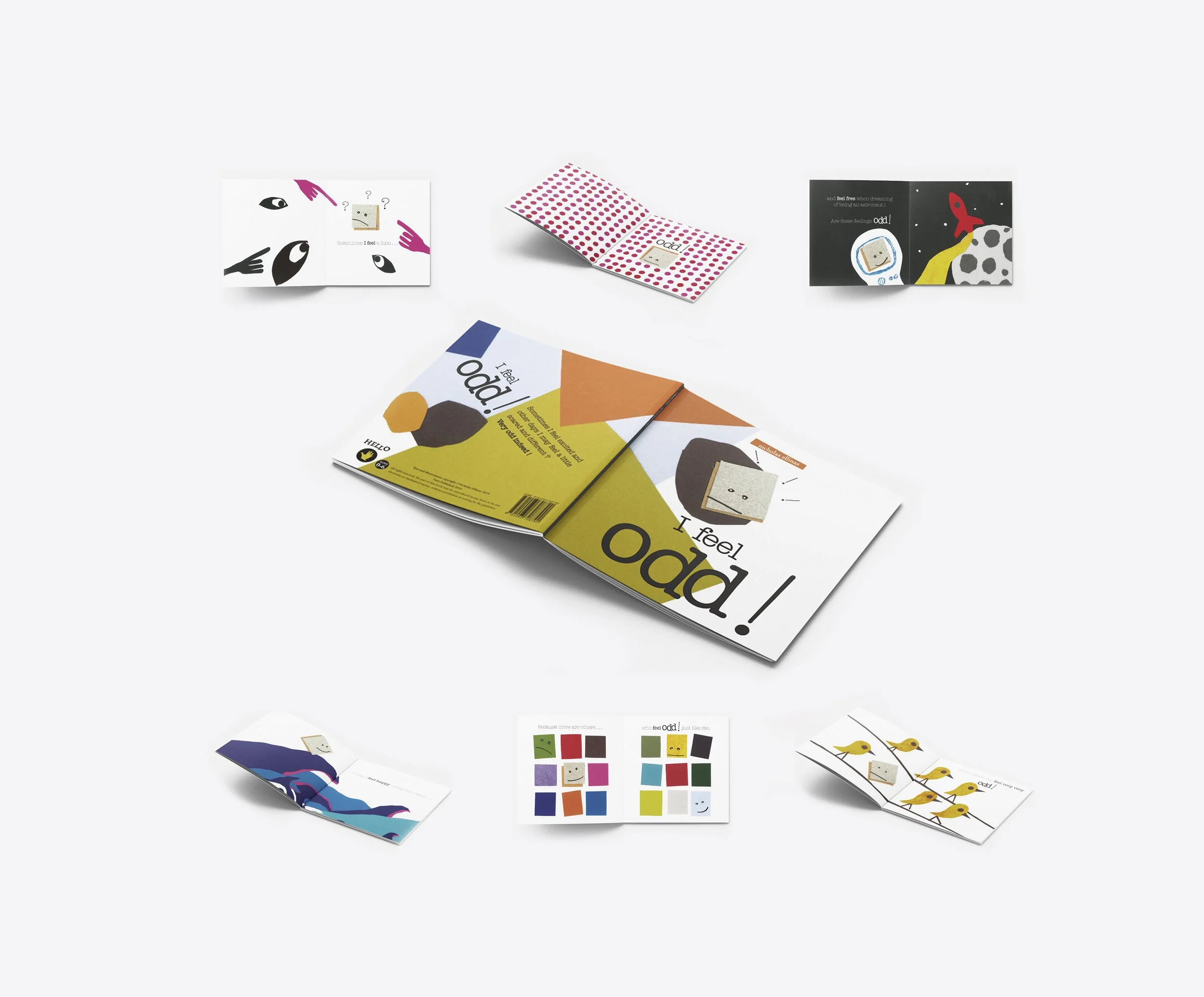  [ I feel odd ! - Sample pages from an Illustrated book created for 0-5 year old.  Available printed and as an eBook on Amazon ] 