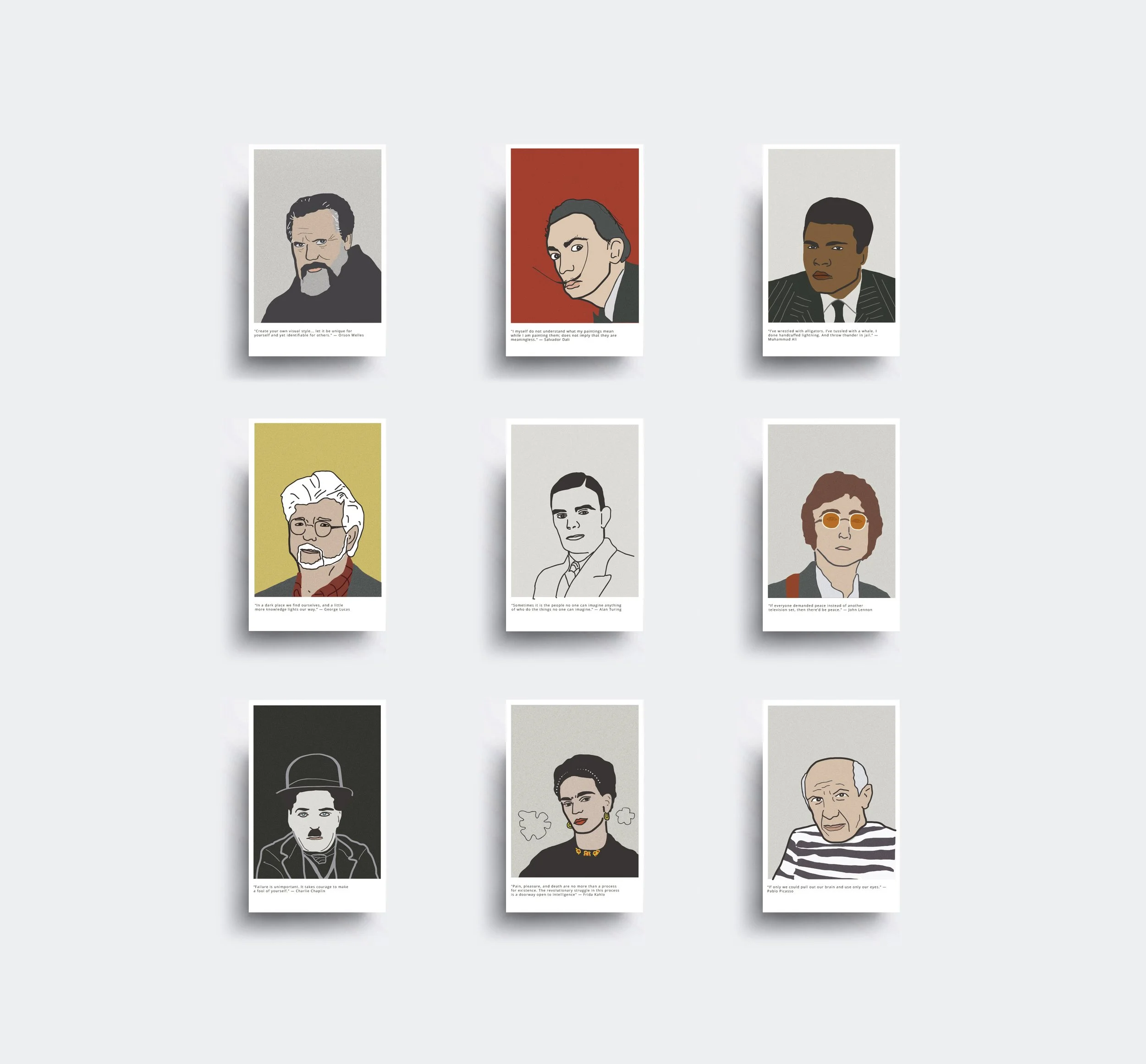  [ Illustrated series on 20th century influential figures ]  