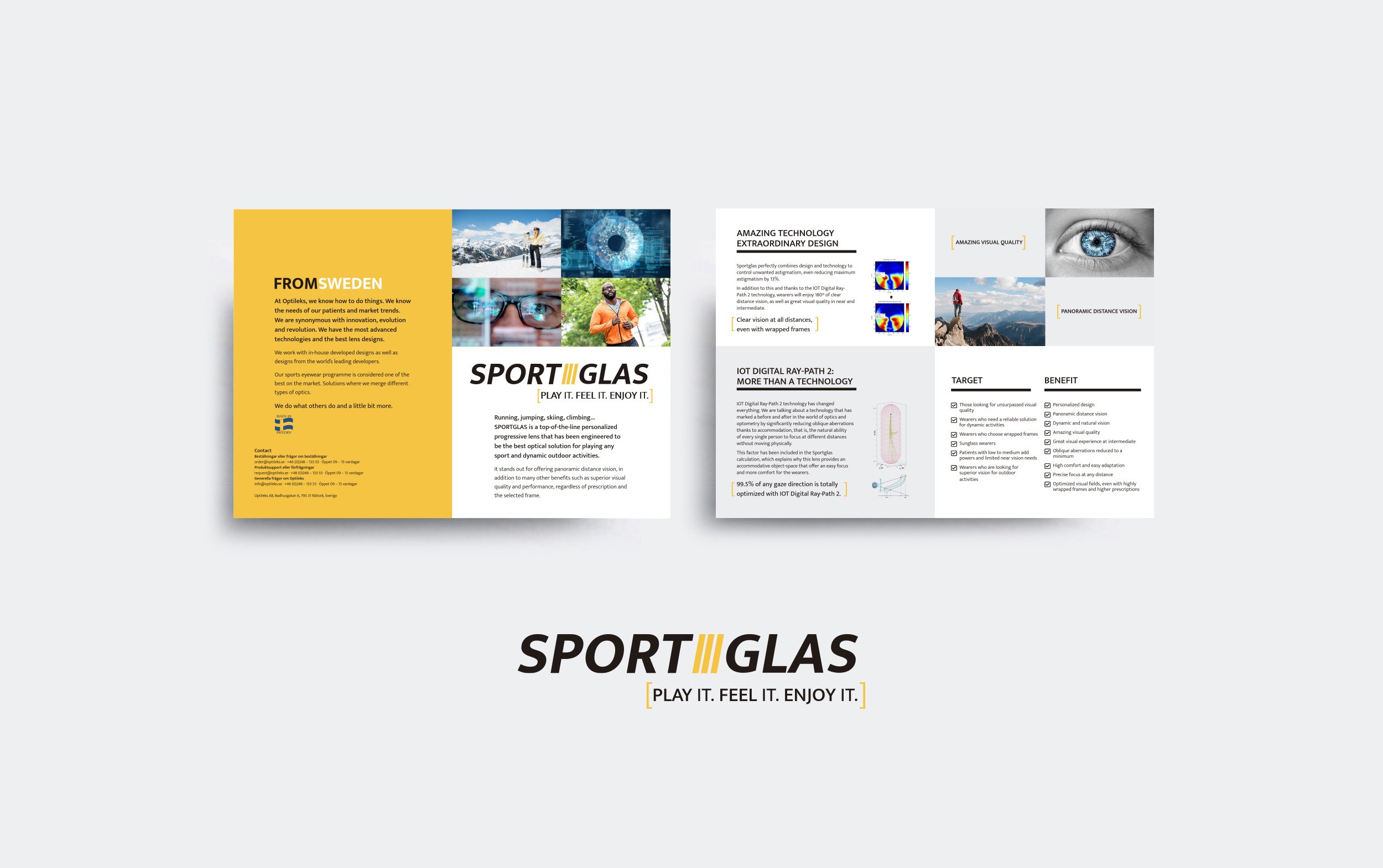  [ Rebranding new leaflet and logo ]     Concept &amp; design      Sportglas  