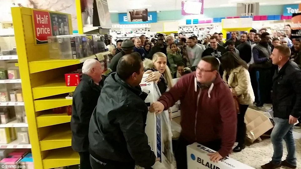 Tesco, Eastville, Bristol 2014 . The disagreement was just one of many which unfolded in Tesco stores across the country as shoppers desperately tried to get their hands on some of the Black Friday bargains. Read more