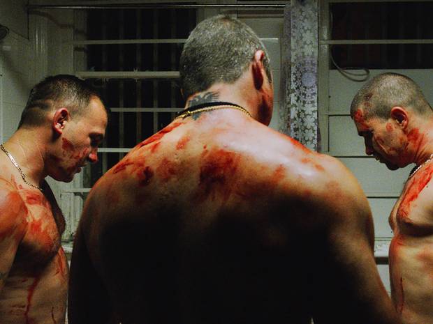 Albanian gang represent the violence within the film