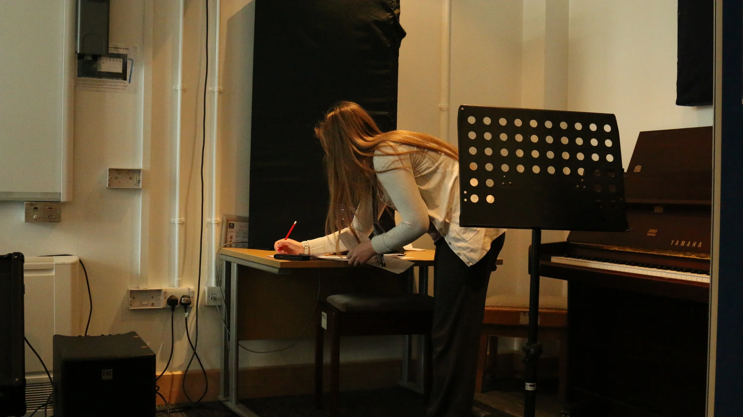 Preparing the script for Lizzy