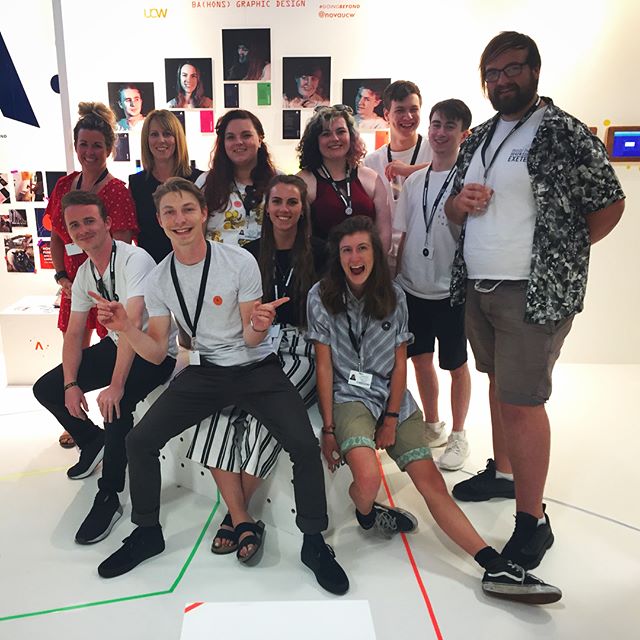 @novaucw proudly exhibiting at the Business Design Centre, @newdesigners  with another great show. Well done all. #ucw #graphicdesign #newdesigners #nova