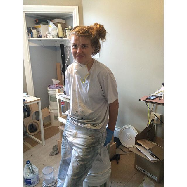 The only outfit I'm wearing these days 🛠#exhibitionscomingup #stockholm #kobenhavn #paris