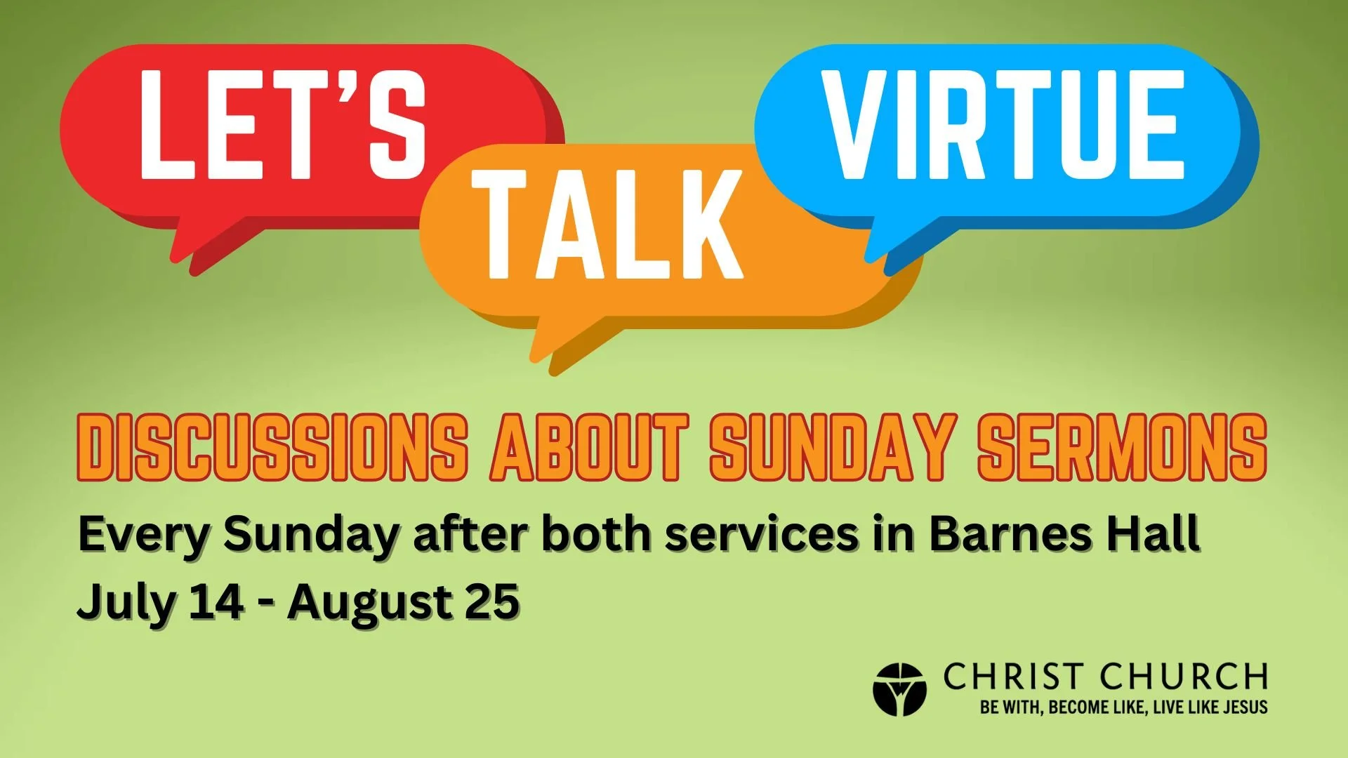 Let's Talk Virtue