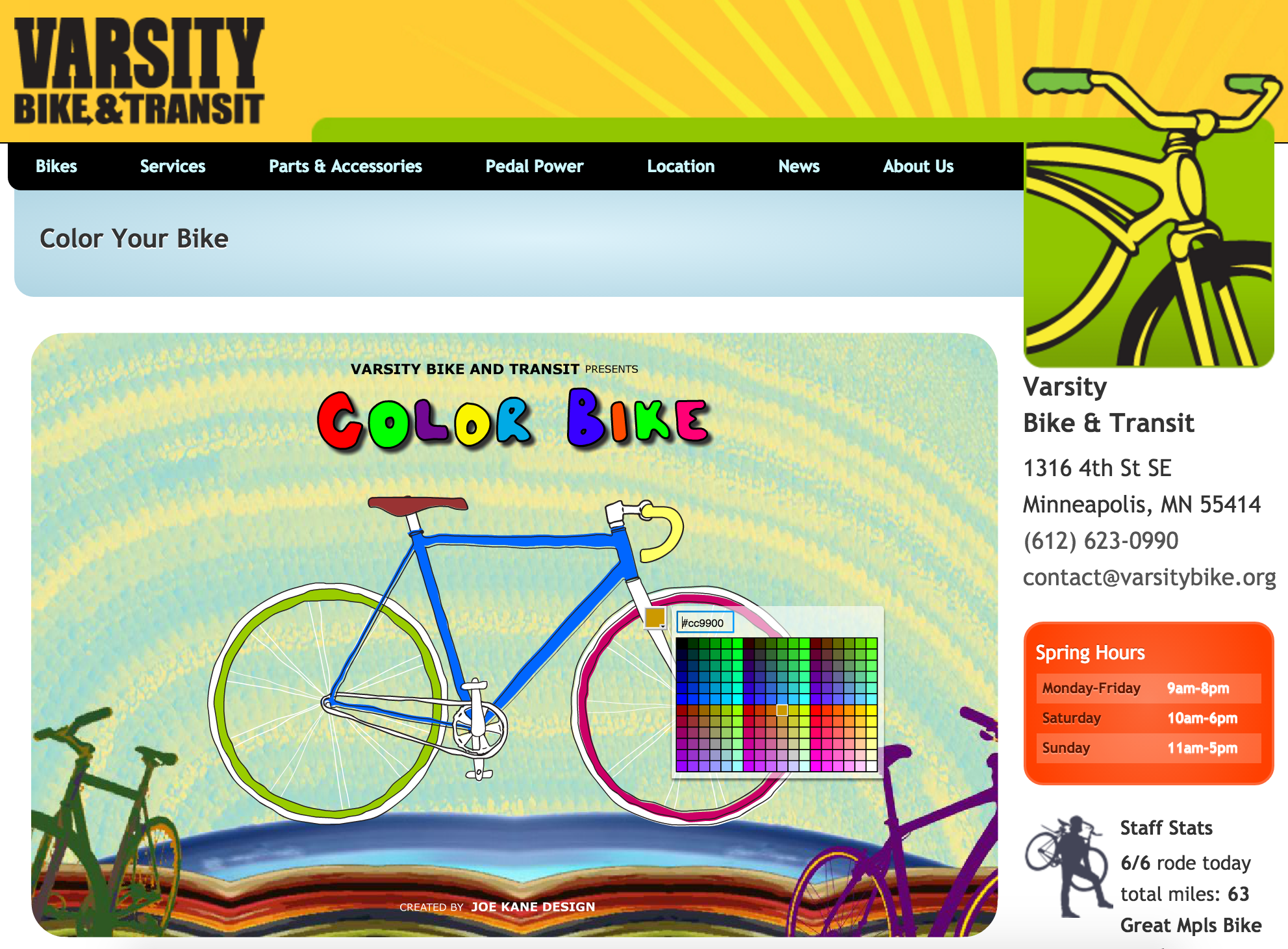 color your bike