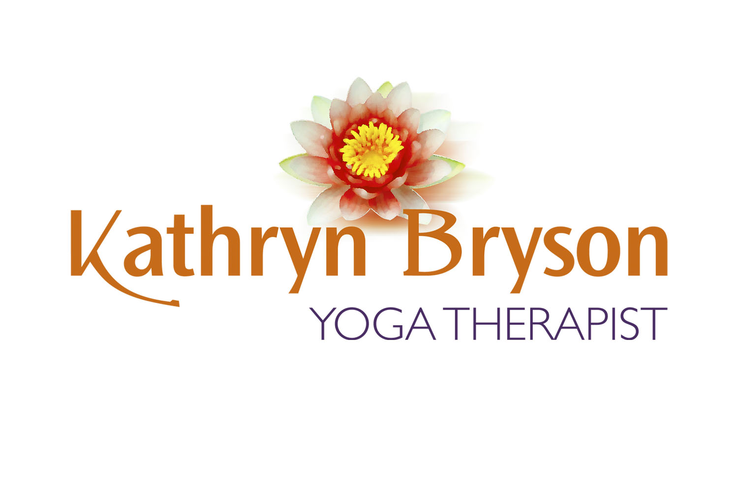  Logo design for Kathryn Bryson Yoga Therapist 