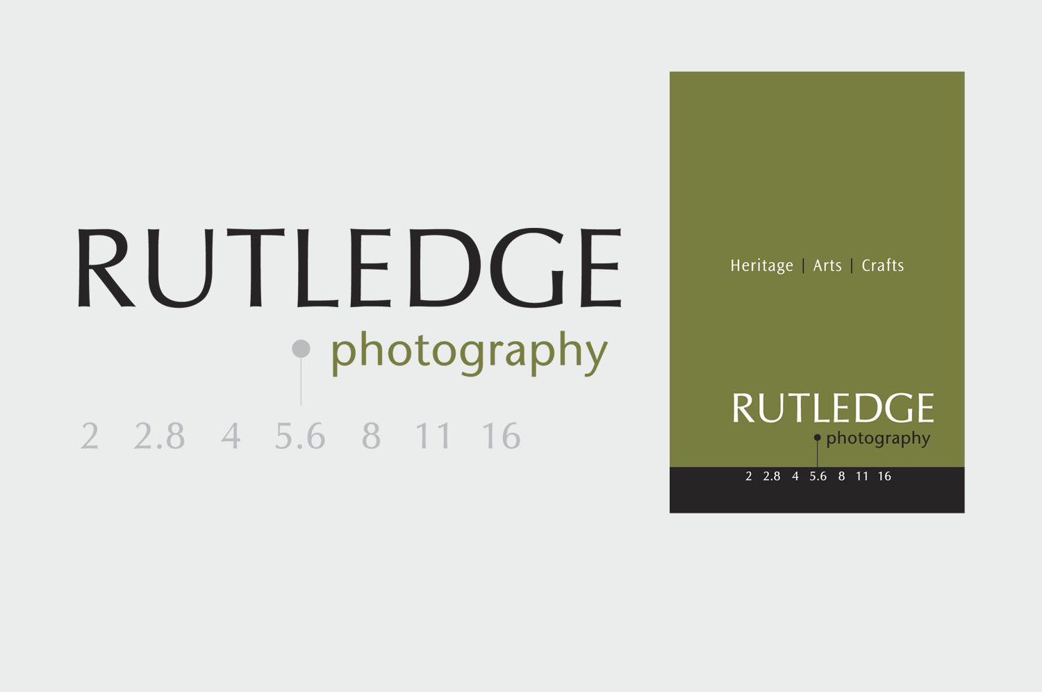  Logo design and business stationary for Ruthledge photography, Co. Down 