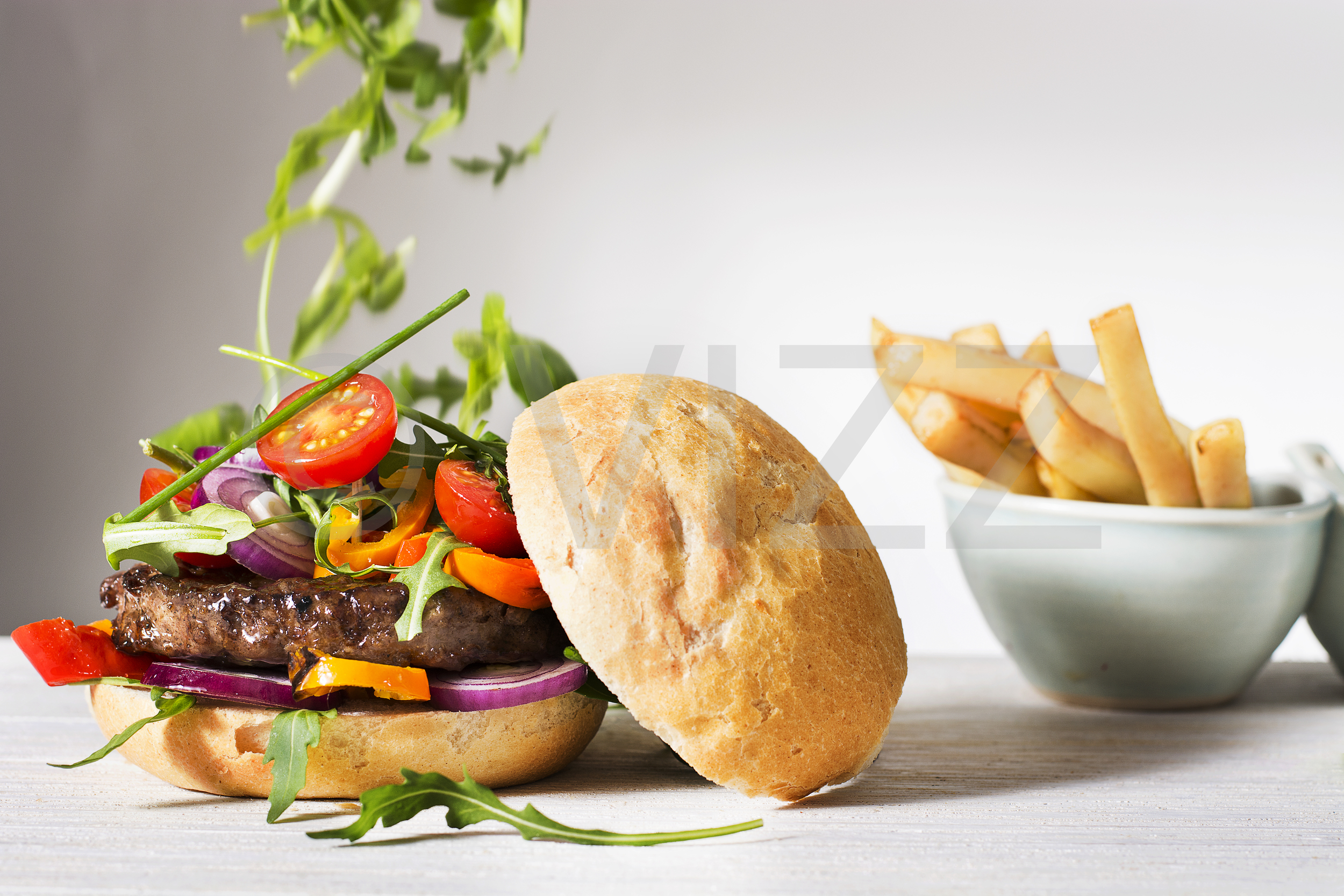 Food photography - Burger & chips