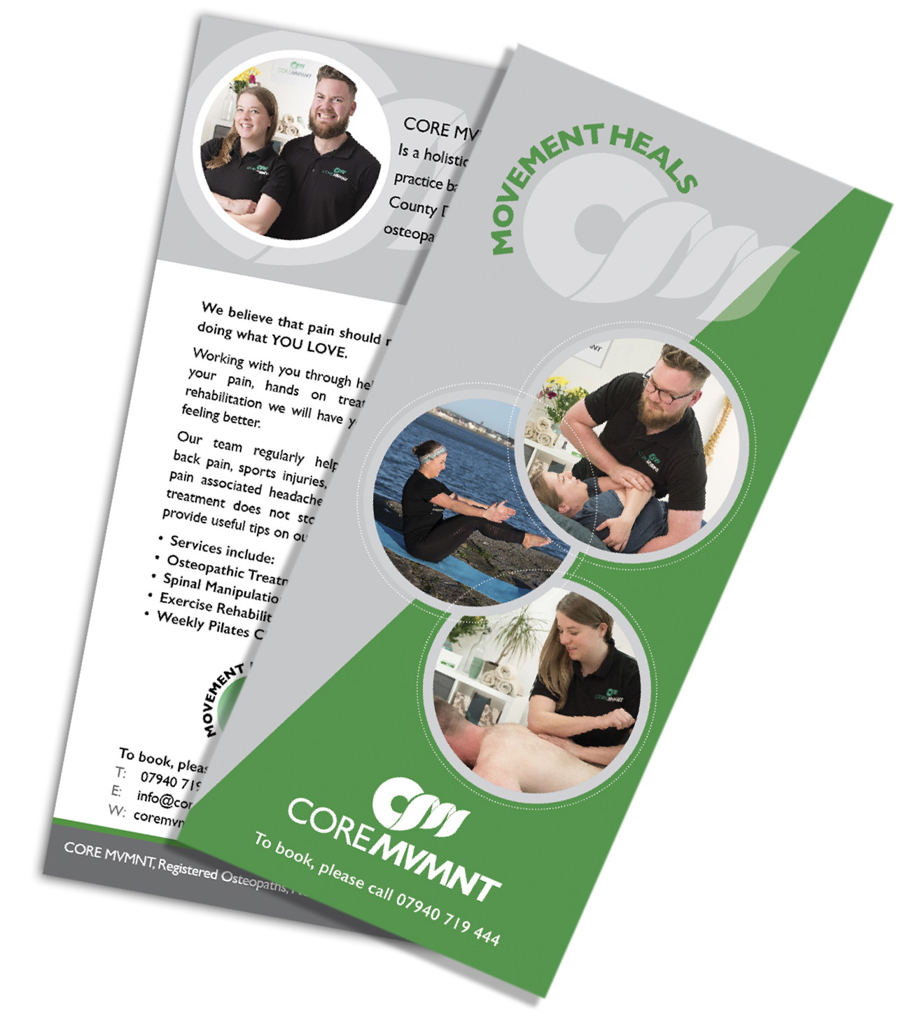  Brochure Design for Core MVMNT. 
