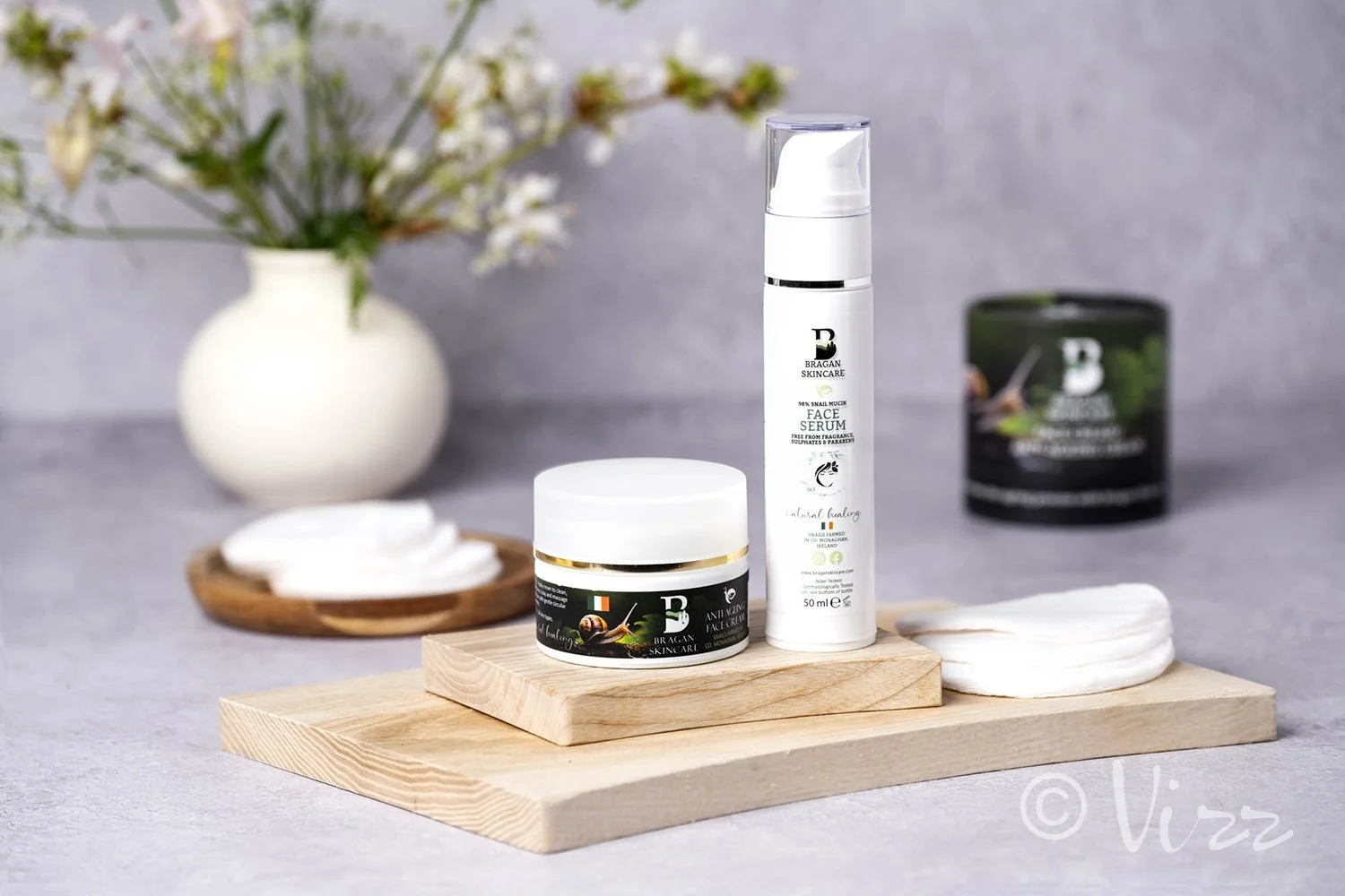 Product photography of skincare by Vizz Creative