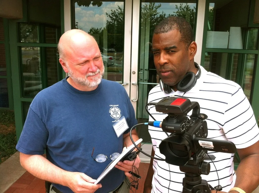 Gary and Buddy put on their games faces for the first hands-on assignment of the week.