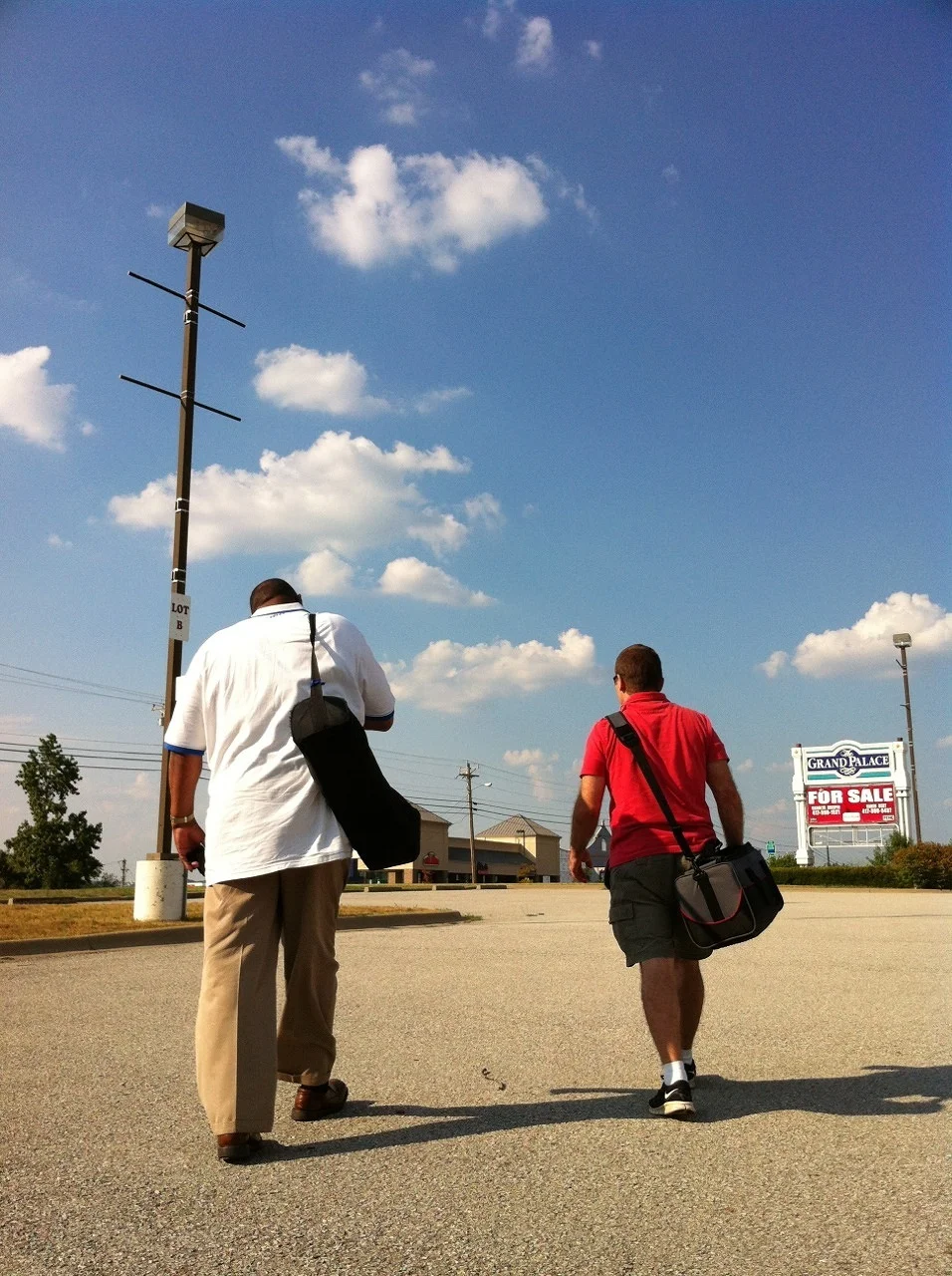 Greg and Nick head out for the big shoot.