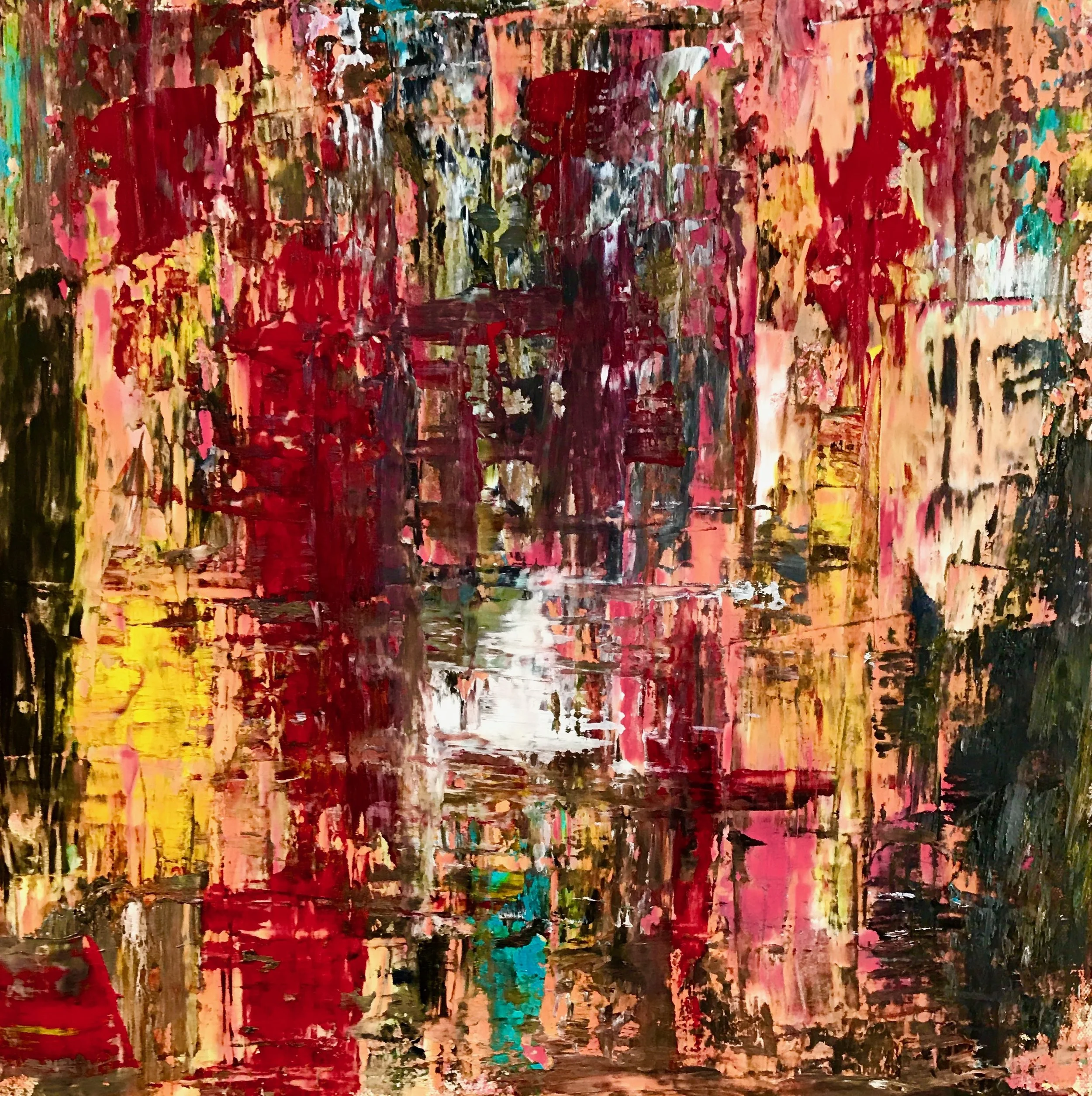 Maelstrom #3 | 24"W x 24"H | Mixed Medium on CanvasSOLD