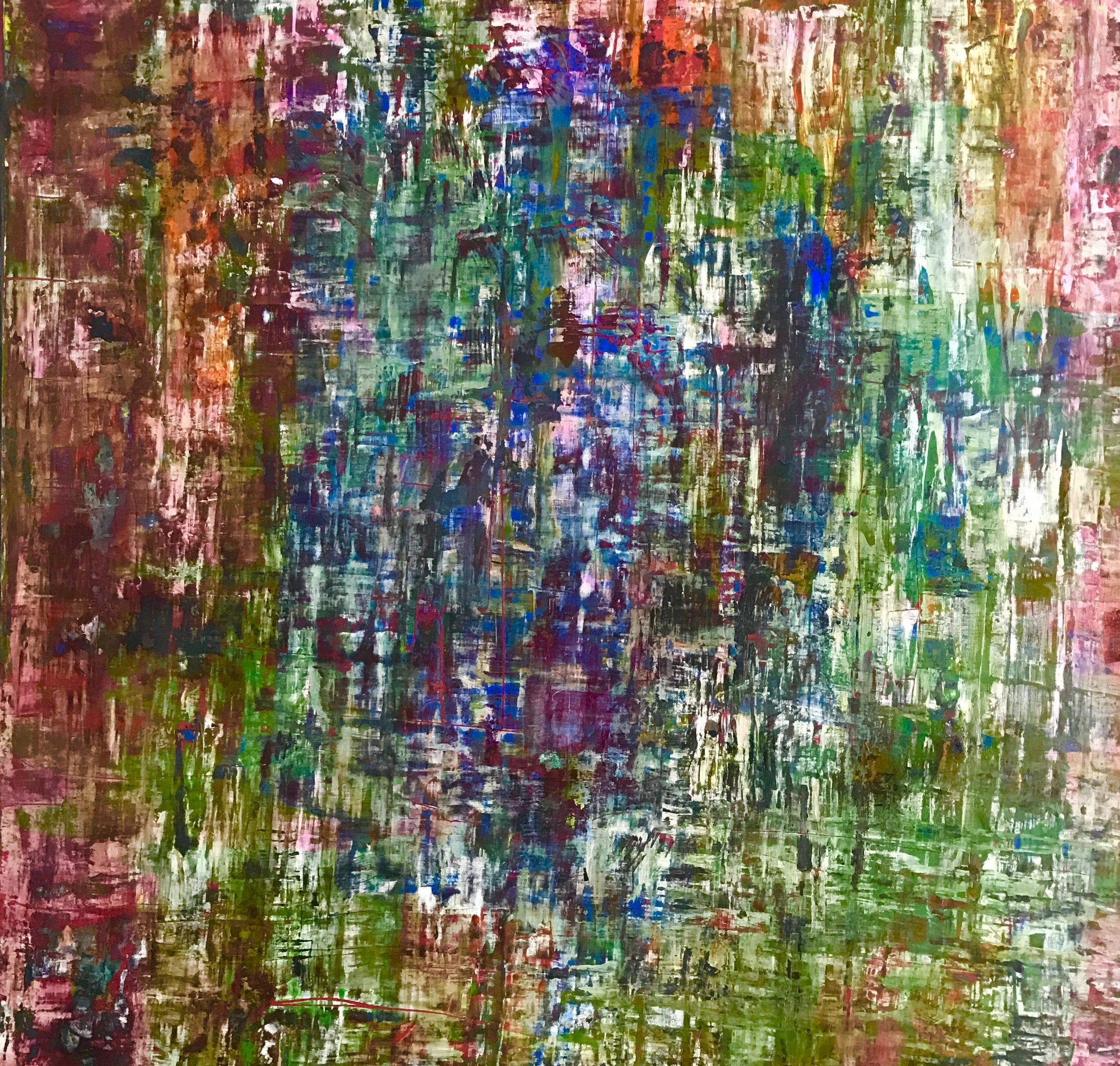 Maelstrom #4 | 50"W x 50"H | Mixed Medium on Canvas$2,500