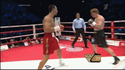 I find this GIF image is extremely funny. Magic Touch, Klitchko VS Povetkin 