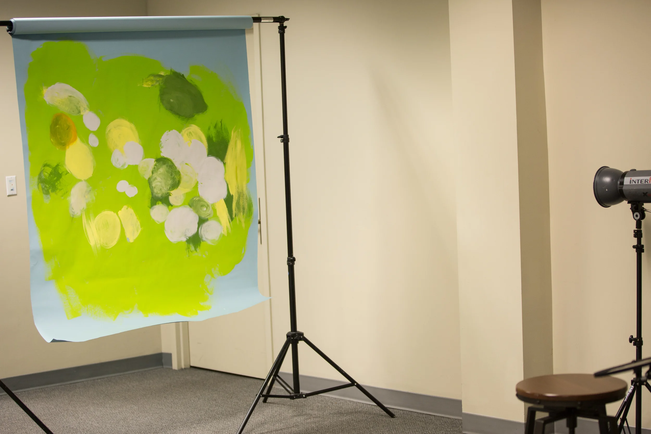Pull back photo of backdrop