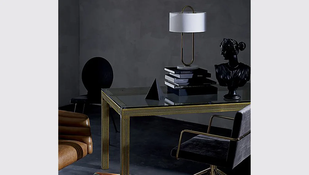 cb2 warner table lamp