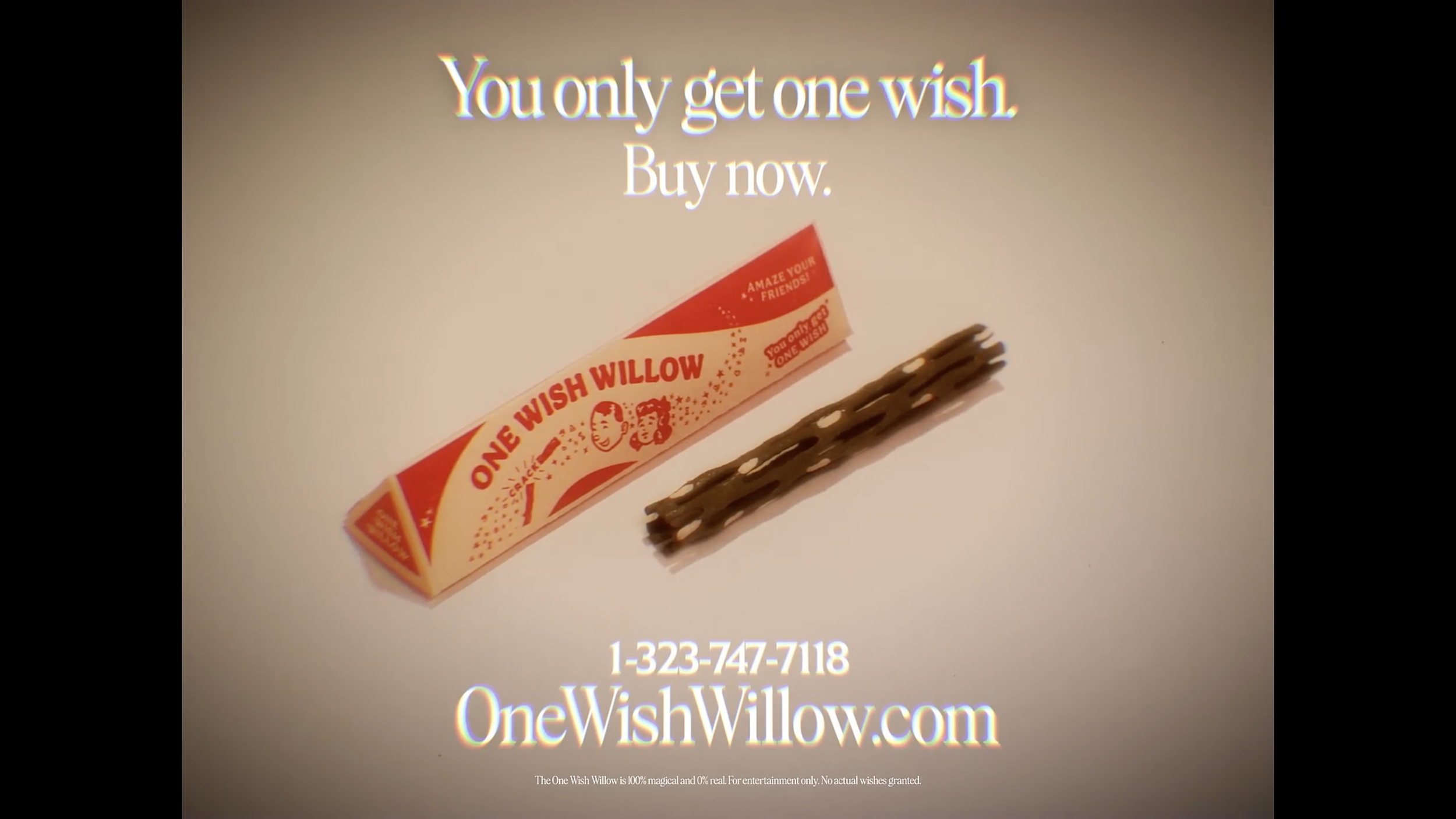 Obsession Movie "OneWish Willow" Ad.