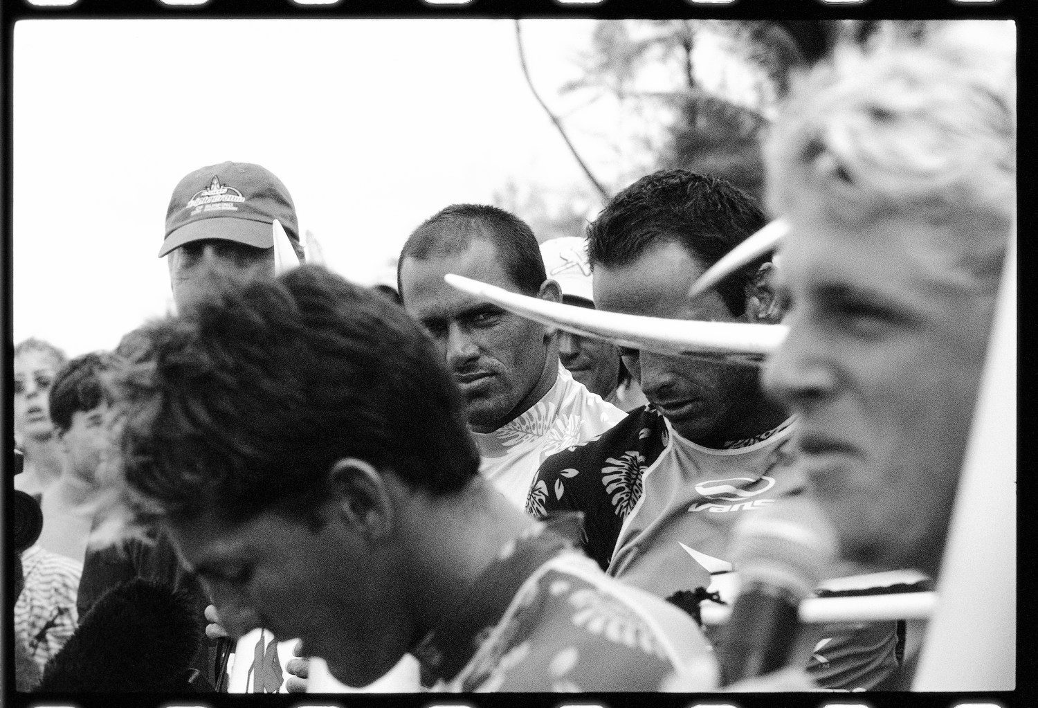 Kelly Slater, Shane Dorian, Andy Irons, Mick Fanning, for TransWorld SURF on black and white film.