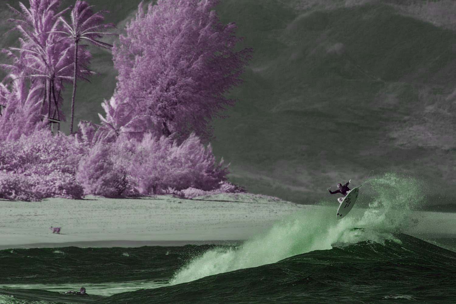 Flynn Novak, North Shore, Oahu, Hawaii in Infrared