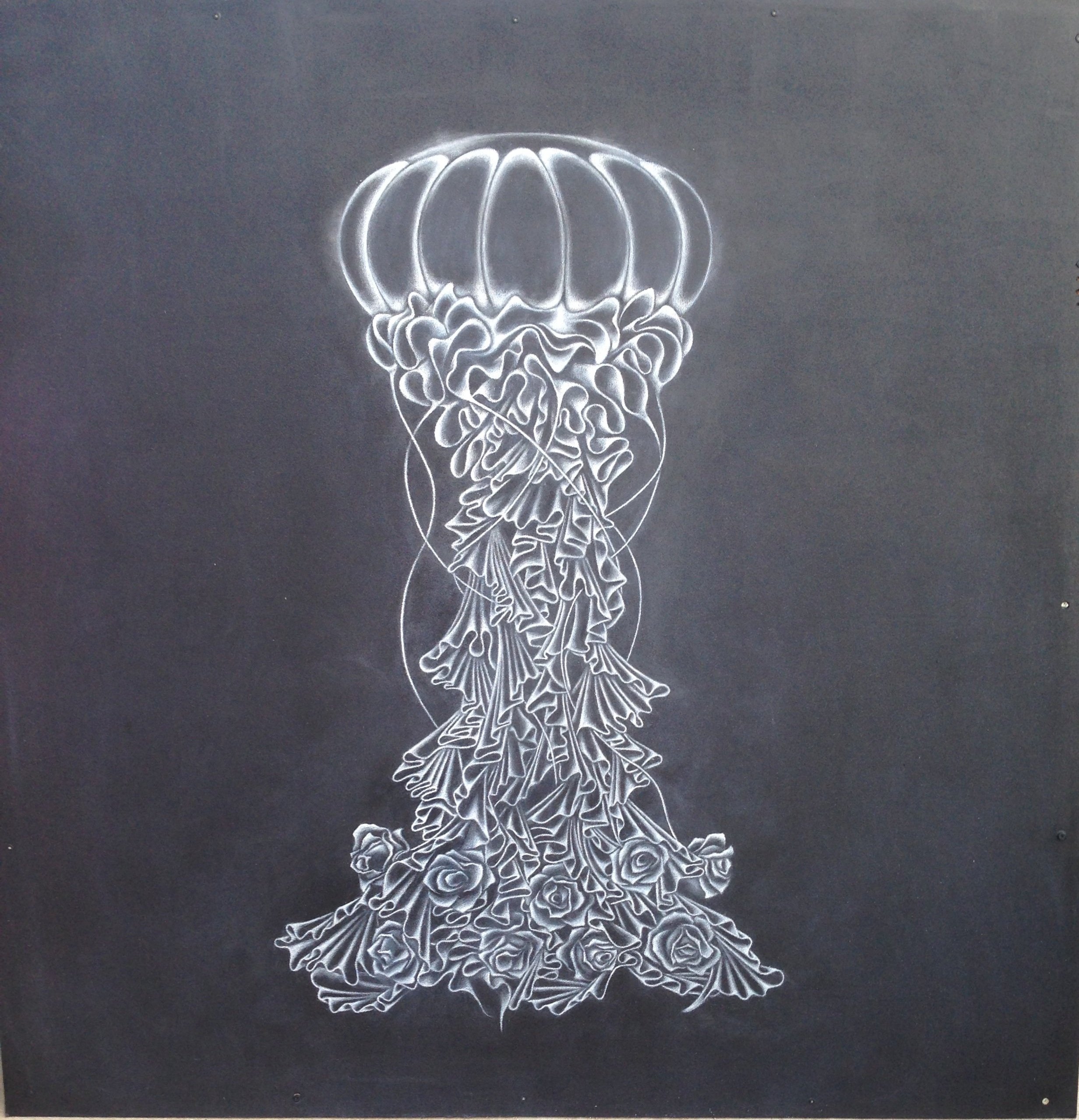 Untitled, 48 x 48, acrylic and graphite on board