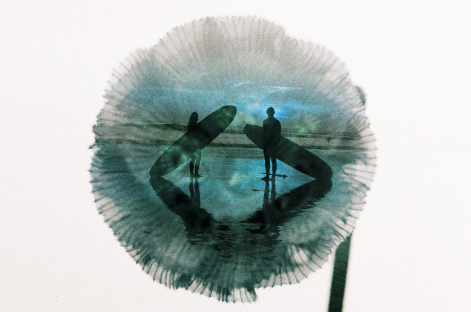 JJ and Natalie Wessels double-exposed in a Starflower on Lomochrome Turquoise film