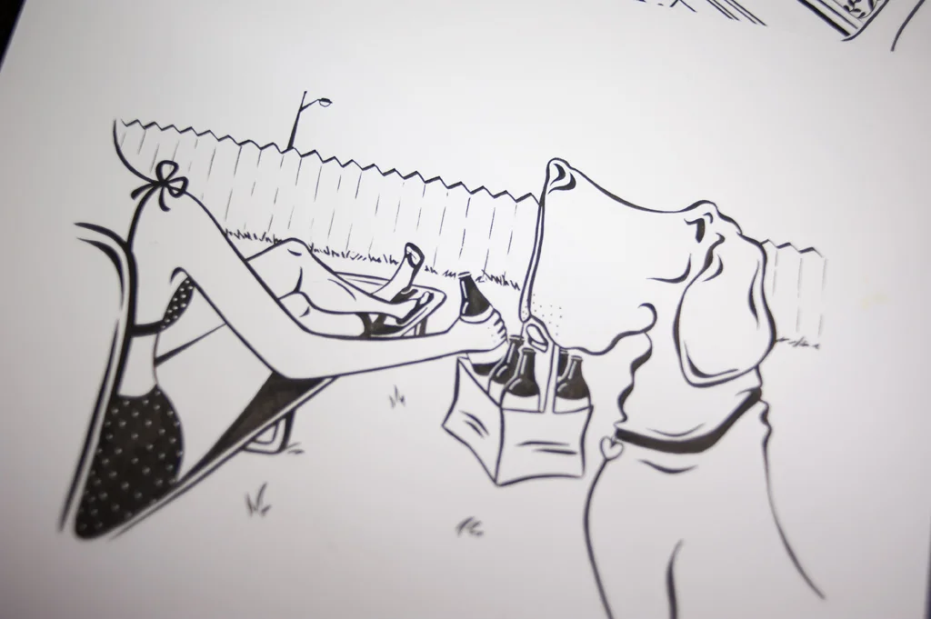 Kendra Miller's final sketch for Lil' Helper