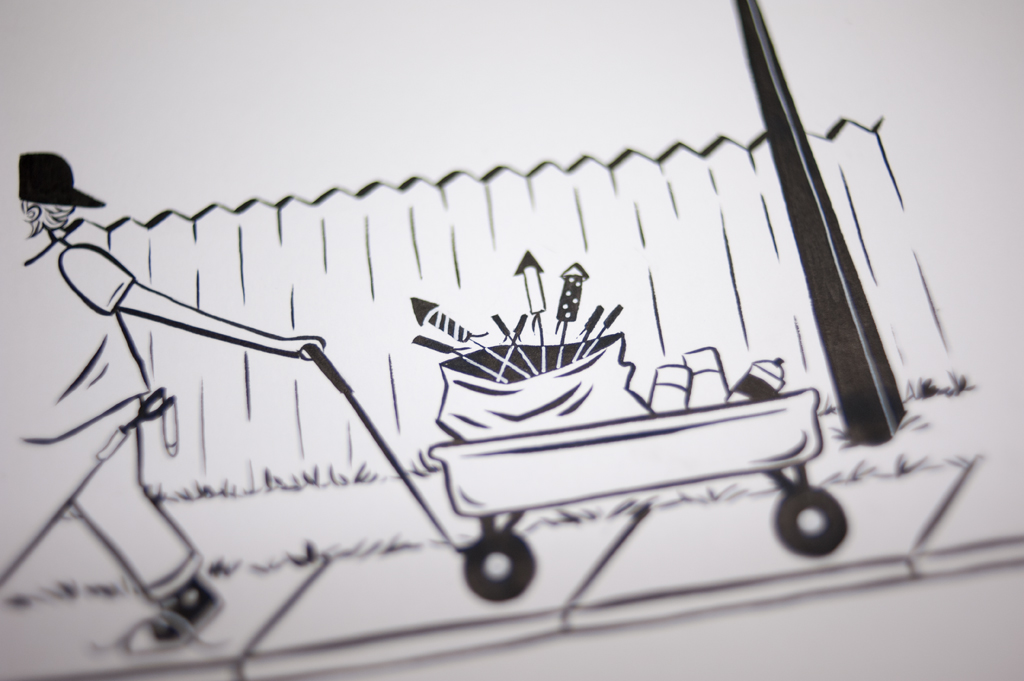 Kendra Miller's final sketch for TowHead