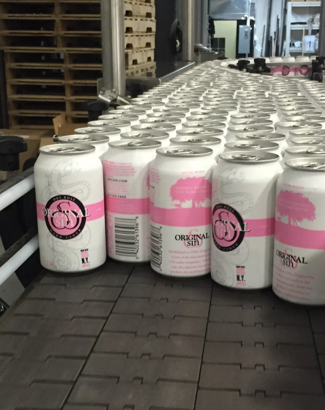 We had a busy week of production! Look for our Dry Rosé Cider 12oz cans soon. They are made with 100% freshly pressed New York apples!!