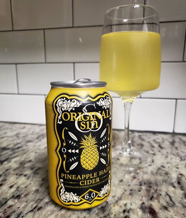 Thanks @the.liquid.architect for the kind review of Original Sin Pineapple Haze Cider #hardcider #cider #originalsin #originalsinhardcider #originalsincider #pineapplecider #pineapplehaze #freshlypressednyapples #pineapples