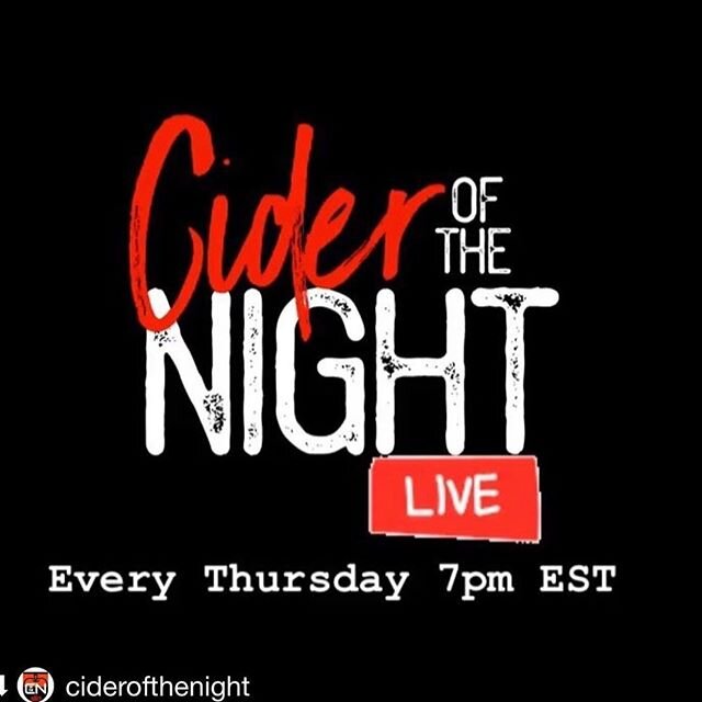 Looking forward to our conversation with @ciderofthenight tonight at 7p.m. on Instagram live!! # hardcider #cider #originalsin #originalsincider #freshlypressednyapples